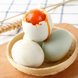 真真老老 流油咸鸭蛋60g*4枚传统工艺腌制咸淡适中农家鸭蛋下饭菜