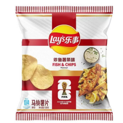 乐事 FIFA世界杯系列 炸鱼薯条味 135g 薯片