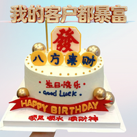 童话王子·生日蛋糕 8英寸牛奶奶油,发财暴富生日蛋糕免费送上门