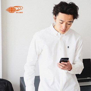 BEAMS 116595XN 牛津纺面料 男士长袖衬衫