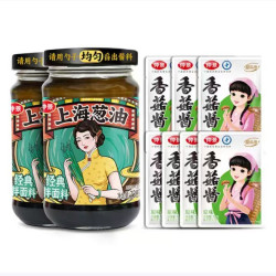 仲景 上海葱油酱 230gx2瓶+香菇酱16gx7袋