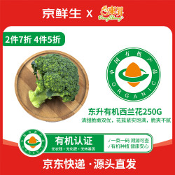 京鲜生 &东升 有机西兰花250g 花菜有机蔬菜炒菜广东源头直发