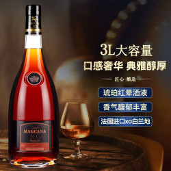 玛格卡纳 3L大瓶白兰地法国xo洋酒40度 大容量