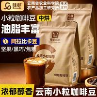 桂都 农科院云南小粒咖啡豆500g阿比卡中深度烘焙现磨手冲浓缩咖啡粉