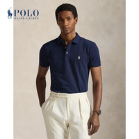 RALPH LAUREN Polo Ralph Lauren 拉夫劳伦 男装 定制修身版弹力网眼布Polo衫 400-深蓝色 M
