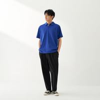 MUJI 无印良品 AB1QRA6S 珠地网眼 男士短袖衬衫