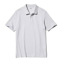 优衣库 AIRism凉感 男士POLO衫 浅灰色 3XL