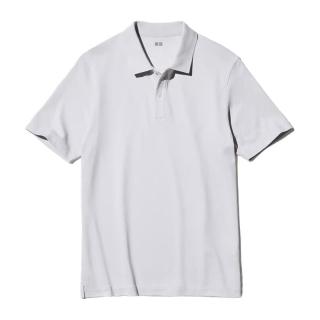 优衣库 AIRism凉感 男士POLO衫 浅灰色 3XL