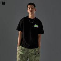 UNDEFEATED 五条杠官方新品夏季男士t恤复古时尚ICON宽松纯棉短袖 黑色 2XL