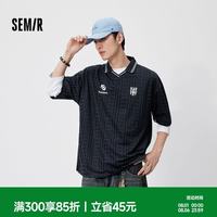森马 POLO衫男夏季时尚撞色翻领针织衫2026休闲运动球衣109326115108