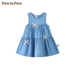 Paw in Paw PawinPaw卡通小熊童装春夏女宝宝纯棉连衣裙子夏季