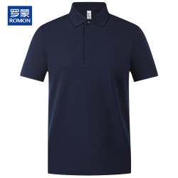 罗蒙 70支新疆棉男士Polo衫夏季丝光凉感时尚商务休闲短袖t恤男上衣薄