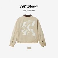 OFF-WHITE 冬季男士宽松夹克外套 米色 M