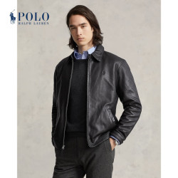 RALPH LAUREN Polo Ralph Lauren 拉夫劳伦 男装 羊皮革夹克RL18690 001-Polo黑 XS