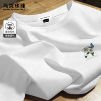 马克华菲 26夏季新款100%棉圆领纯棉短袖