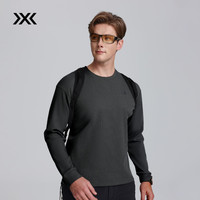 X-BIONIC XBIONIC艾德华夫格拼布卫衣长袖圆领T恤男装上衣吸湿速干抑菌防晒UPF50+ 中性灰 XL