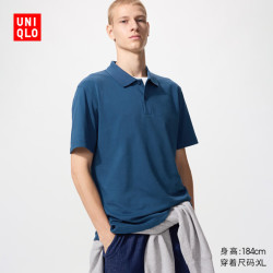 优衣库 AIRism POLO衫 深蓝色 XL