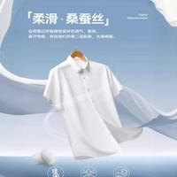 罗蒙 男士短袖衬衫 夏季薄款商务半袖衬衣