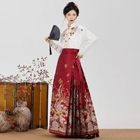Aseblarm马面裙女款全套正版2026新款 白色上衣+马面裙 M 建议[110-125斤]