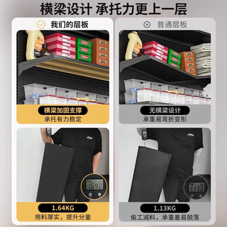 众淘 立式洞洞板置物架 金属免打孔 落地收纳架+值配件组合
