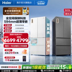 海尔 云溪系列 WGHFD1CU1 风冷法式多门冰箱