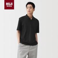 今日必买、限尺码:無印良品 MUJI 凉感 天竺编织 短袖POLO衫