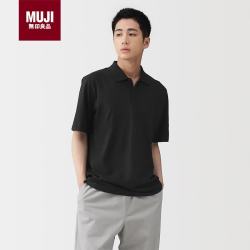 無印良品 MUJI 凉感 天竺编织 短袖POLO衫