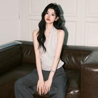I.T CHOCOOLATE 女士挂脖背心无袖衬衫