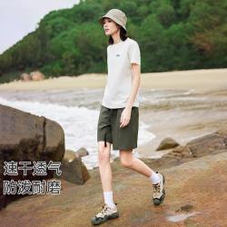 拓路者 速干 女士工装短裤  深棕绿