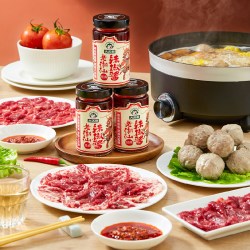 百补  大舌猴潮汕正宗蒜蓉辣椒酱广东特产猪脚饭拌菜面火锅蘸料*2瓶