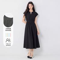 Five Plus V领收腰显瘦连衣裙
