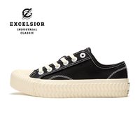 移动端：EXCELSIOR 韩国饼干鞋 BOLT LO 低帮厚底男女同款夏季透气帆布鞋