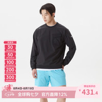 迪桑特 DUALIS 长袖卫衣 26胸部口袋黑色