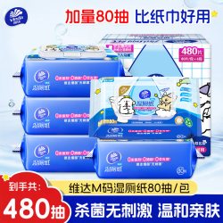 维达 湿厕纸 80片*6包