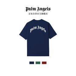 Palm Angels 短袖t恤男士上衣2026新款logo宽松高端潮牌纯棉半袖 藏青色 M