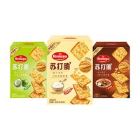 移动端、88VIP：罗玛 苏打饼干 84g*3盒 组合装 烧烤味+椰香味+原味