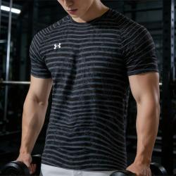 安德玛 UNDERARMOUR）男装女装 2024夏季时尚潮流运动T恤训练短袖舒适透气体恤 24500510-001 L