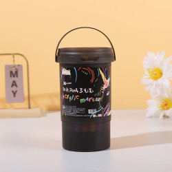丙烯马克笔儿童美术专用水彩笔防水手绘diy无毒可水洗 墨桶款48色