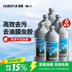 蓝星 BLUESTAR 蓝星 汽车玻璃水 0°C 2L 6瓶
