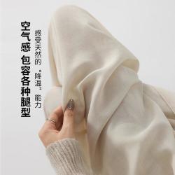 ONE MORE 天丝亚麻弯刀裤女士休闲裤