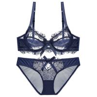 Glambody MAGIC NATURAL LINE W1707 超薄文胸套装 蓝色 70A
