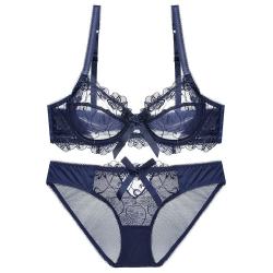 Glambody MAGIC NATURAL LINE W1707 超薄文胸套装 蓝色 70A