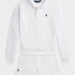 RALPH LAUREN Little Girl's & Girl's Mini-Cable Terry Polo Shirt & Short