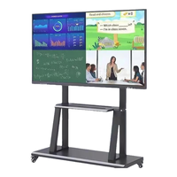 夏新 65英寸 i7/8+256G 4K触控投屏教学一体机 移动支架送装一体