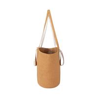 無印良品 MUJI 纸托特包 浅棕色 51x16.5x30cm 女士单肩包