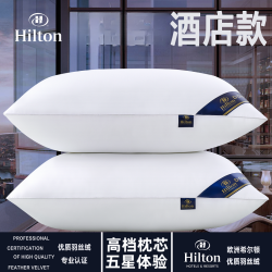 星级酒店 丝绒 成人护颈椎枕 高回弹 学生枕芯 软枕