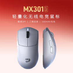 名龙星球 MX301轻量化三模适用游戏办公电竞长续航低延迟打瓦鼠标