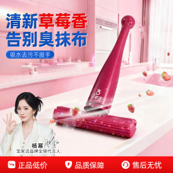 BOOMJOY 迷你小拖把 免手洗桌面懒人海绵拖把 吸水胶棉拖布