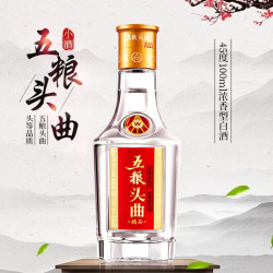五粮液 五粮头曲 45%vol 浓香型白酒 100ml*1瓶