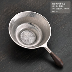友爱 纯钛茶漏 超细茶叶滤网 茶具